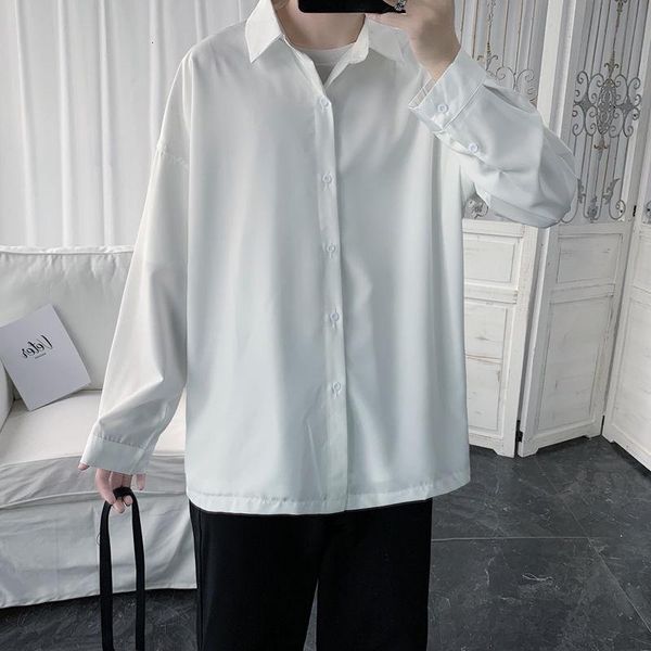 men's casual shirts autumn korean dress shirt fashion solid color business men streetwear loose long-sleeved mens -2xl, White;black
men's casual shirts autumn korean dress shirt fashion solid color business men streetwear loose long-sleeved mens -2xl, White;black