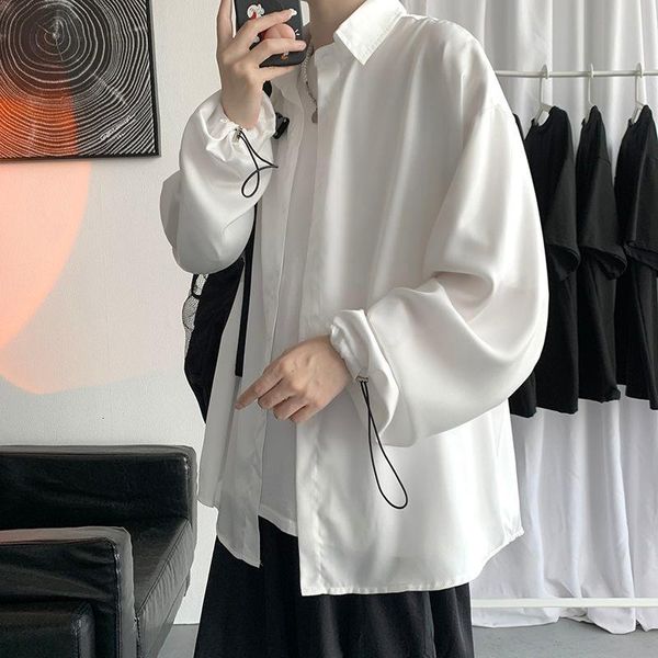 men's casual shirts autumn black/white ice silk shirt fashion society mens dress korean loose long-sleeved men -3xl, White;black
men's casual shirts autumn black/white ice silk shirt fashion society mens dress korean loose long-sleeved men -3xl, White;black