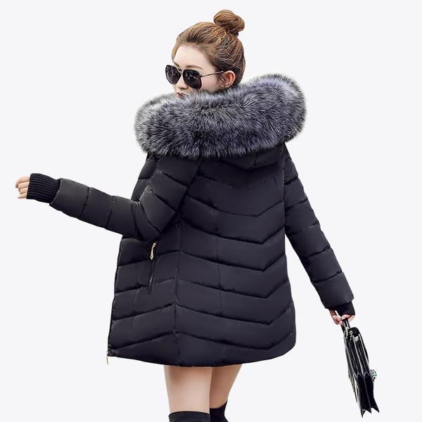 women's down & parkas winter jacket for women 2021 x-long fur collar thick quilted cotton warmer size 3xl coat parka female, Black
women's down & parkas winter jacket for women 2021 x-long fur collar thick quilted cotton warmer size 3xl coat parka female, Black
