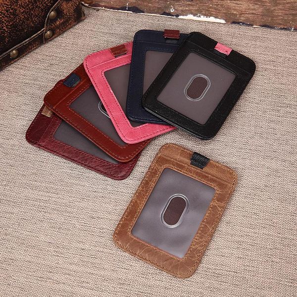 card holders genuine leather id badge case clear and color border lanyard holes bank accessories hi, Brown;gray
card holders genuine leather id badge case clear and color border lanyard holes bank accessories hi, Brown;gray