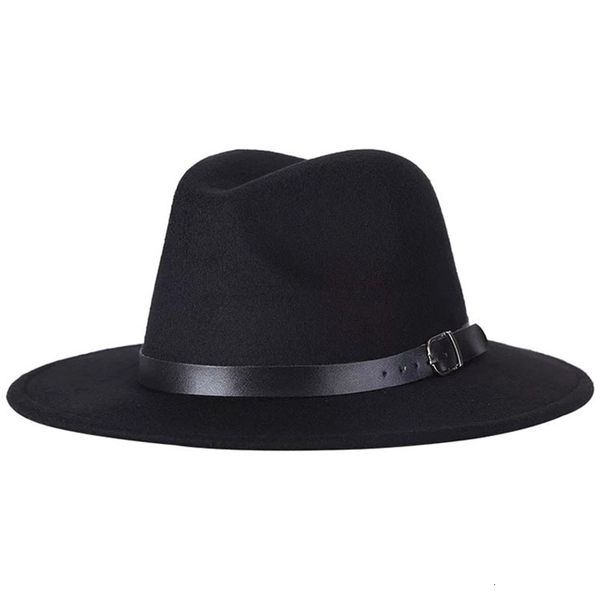 man women cap big brim fedora british style vintage woolen hat jazz hats fashion belt autumn winter, Black;white
man women cap big brim fedora british style vintage woolen hat jazz hats fashion belt autumn winter, Black;white
