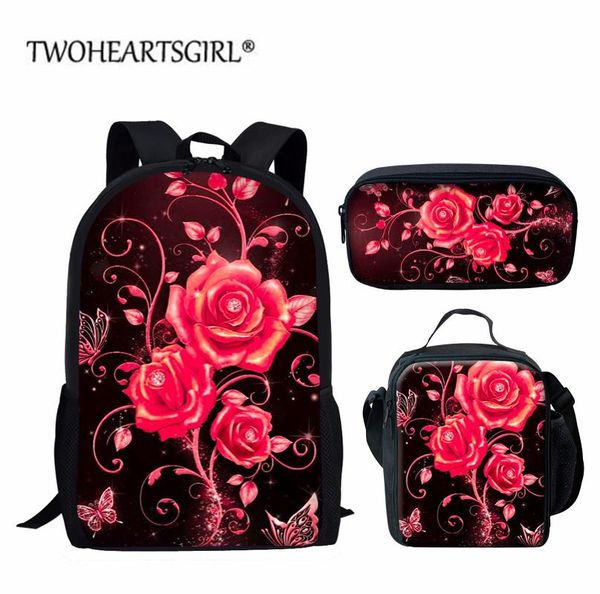 backpack twoheartsgirl fashion for girls teen art red rose design travel backbag rucksack 3pcs/set children schoolbag mochila
backpack twoheartsgirl fashion for girls teen art red rose design travel backbag rucksack 3pcs/set children schoolbag mochila