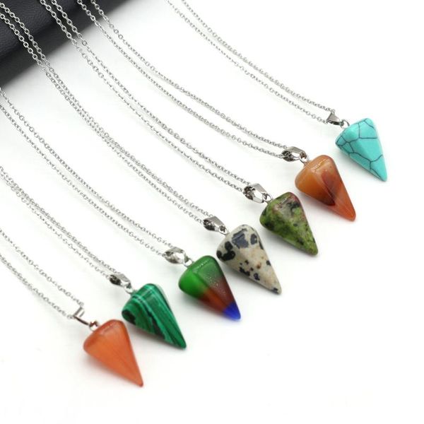 pendant necklaces selling 2021 natural polygonal tapered semi-precious stones fashion beautiful jewelry size 15x25mm gifts, Silver
pendant necklaces selling 2021 natural polygonal tapered semi-precious stones fashion beautiful jewelry size 15x25mm gifts, Silver