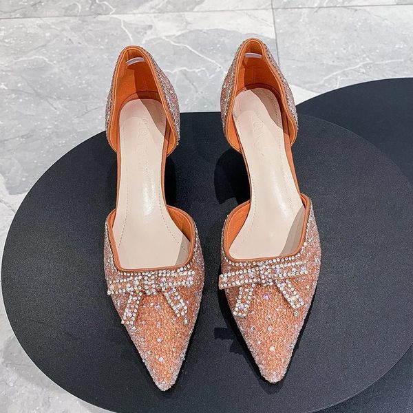 dress shoes rimocy elegant ladies crystal pumps for party wedding shining rhinestone bowtie med heels woman pointed toe orange sandals, Black
dress shoes rimocy elegant ladies crystal pumps for party wedding shining rhinestone bowtie med heels woman pointed toe orange sandals, Black