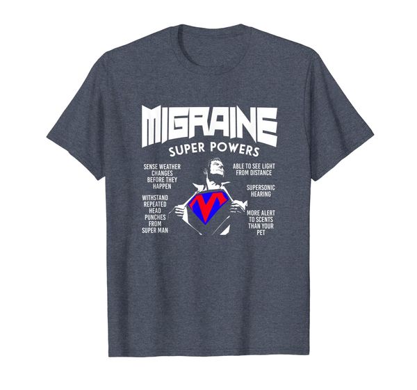 Super Powers T-Shirt - Migraine Humor Tshirt - Awareness Tee, Mainly pictures
Super Powers T-Shirt - Migraine Humor Tshirt - Awareness Tee, Mainly pictures