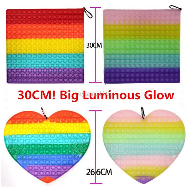 30cm super big luminous glow in dark push bubble fidget toy decompression toys simple dimple educational funny anti-stress relief gift
30cm super big luminous glow in dark push bubble fidget toy decompression toys simple dimple educational funny anti-stress relief gift