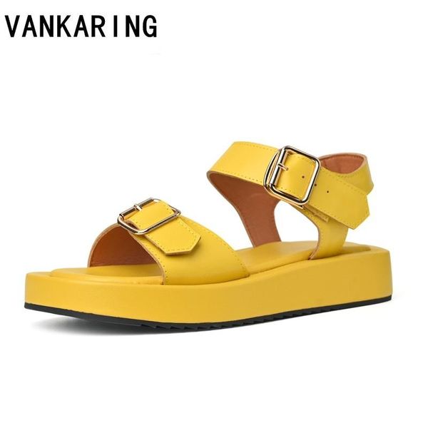 sandals fashion buckle women flat open toe genuine leather summer beach gladiator zapatos mujer casual platform femme, Black
sandals fashion buckle women flat open toe genuine leather summer beach gladiator zapatos mujer casual platform femme, Black