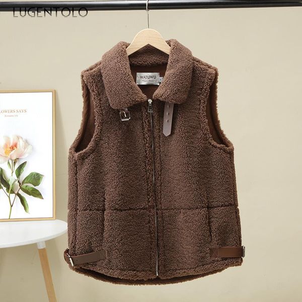 women's vests autumn women solid winter short korean jacket zipper lapel pocket simple female casual coats lugentolo, Black;white
women's vests autumn women solid winter short korean jacket zipper lapel pocket simple female casual coats lugentolo, Black;white