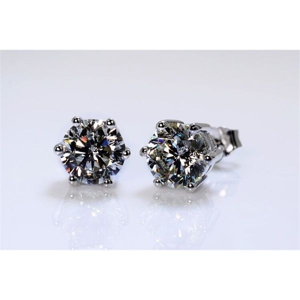 te001 white gold color 6 prongs 0.5-2 carat round brilliant cut grade sona simulated gem stud earring for women t200225, Golden
te001 white gold color 6 prongs 0.5-2 carat round brilliant cut grade sona simulated gem stud earring for women t200225, Golden