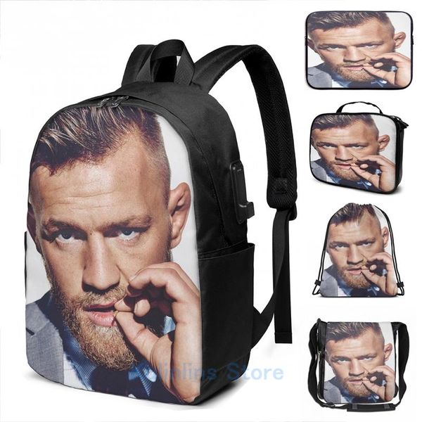 backpack funny graphic print conor mcgregor usb charge men school bags women bag travel laptop
backpack funny graphic print conor mcgregor usb charge men school bags women bag travel laptop