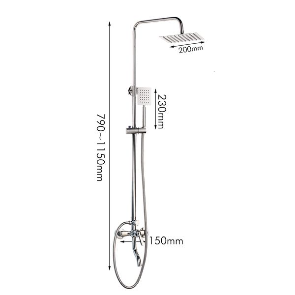bathroom shower sets chrome polish faucet 8 inch rainfall wall mounted set mixer adjust height handheld function z3yn
bathroom shower sets chrome polish faucet 8 inch rainfall wall mounted set mixer adjust height handheld function z3yn