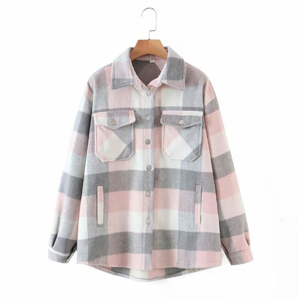 women's jackets 2021 autumn winter coats plaid clothe long blouses coat casual female thicken cardigans checker jacket clothing, Black;brown
women's jackets 2021 autumn winter coats plaid clothe long blouses coat casual female thicken cardigans checker jacket clothing, Black;brown