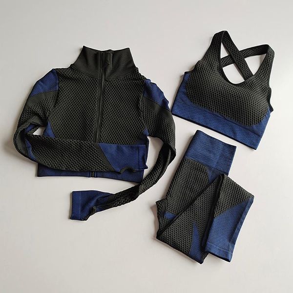 sport outfit for woman tracksuit 3 pcs front zipper crop long sleeve yoga set sports suit for fitness gym workout set
sport outfit for woman tracksuit 3 pcs front zipper crop long sleeve yoga set sports suit for fitness gym workout set