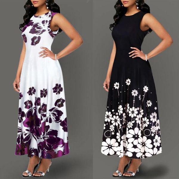 summer spring floral printed womens dresses long vintage tunic sleeveless party, Black;gray
summer spring floral printed womens dresses long vintage tunic sleeveless party, Black;gray