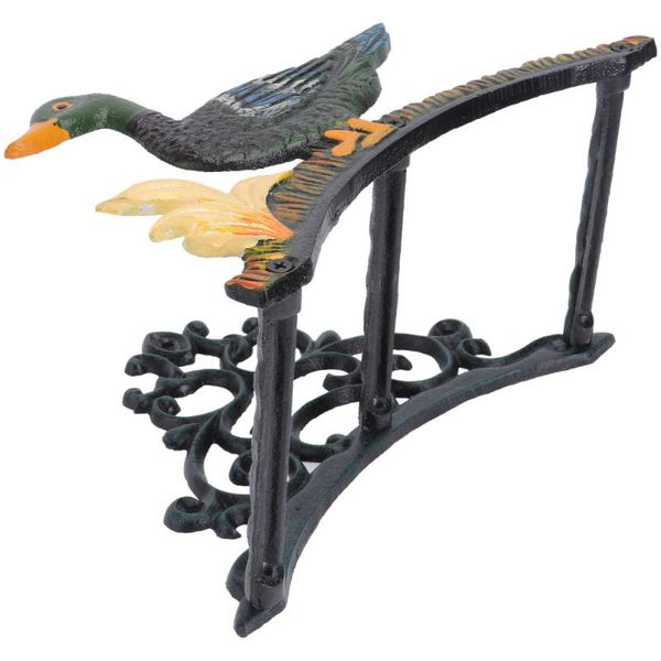 watering equipments 1pc wall mounted water pipe hanging rack iron duck shape hose holder