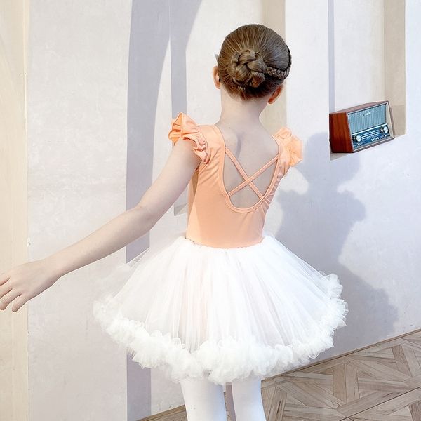 children's dance summer grading girl's practice clothes white chinese dance gauze ballet skirt, Black;white
children's dance summer grading girl's practice clothes white chinese dance gauze ballet skirt, Black;white