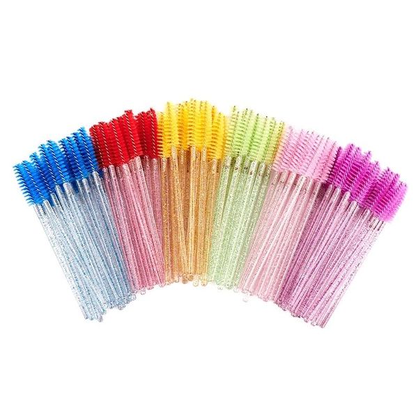 false eyelashes 200pcs/lot eyebrow mascara wand eyelash spoolie brush disposable lash wands extension crystal handle
false eyelashes 200pcs/lot eyebrow mascara wand eyelash spoolie brush disposable lash wands extension crystal handle