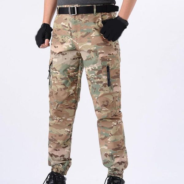 men's pants multi pockets training slacks deep crotch camouflage print ankle tied waterproof high waist men cargo for outdoor sports, Black
men's pants multi pockets training slacks deep crotch camouflage print ankle tied waterproof high waist men cargo for outdoor sports, Black