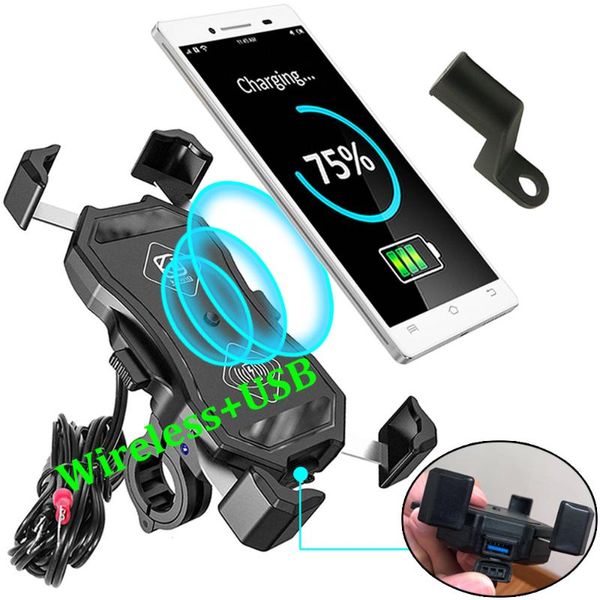 cell phone mounts & holders waterproof 12v motorcycle wireless charger mount with qc3.0 usb fast charge holder for 3.5-6.5 inch cellphone
cell phone mounts & holders waterproof 12v motorcycle wireless charger mount with qc3.0 usb fast charge holder for 3.5-6.5 inch cellphone