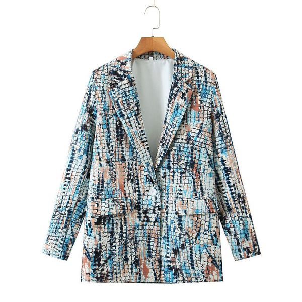women's suits & blazers the europe and united states in autumn wind dress 2021 snakeskin grain printing 2445 jackets suit, White;black
women's suits & blazers the europe and united states in autumn wind dress 2021 snakeskin grain printing 2445 jackets suit, White;black