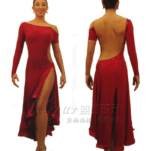 sparkly rhinestones latin dance competition dress performance dress female regata feminina flamnco dresses dance wear, Black;red
sparkly rhinestones latin dance competition dress performance dress female regata feminina flamnco dresses dance wear, Black;red