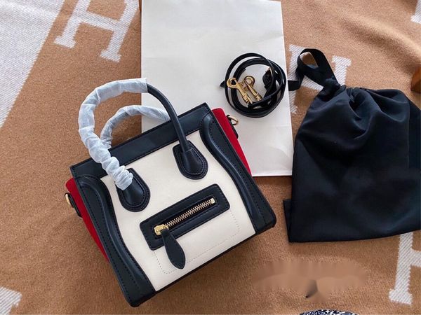 2021 solid soft handle contrast color zipper inside sticker luxury brand fashion women's handbag earn more color smile face bag
2021 solid soft handle contrast color zipper inside sticker luxury brand fashion women's handbag earn more color smile face bag