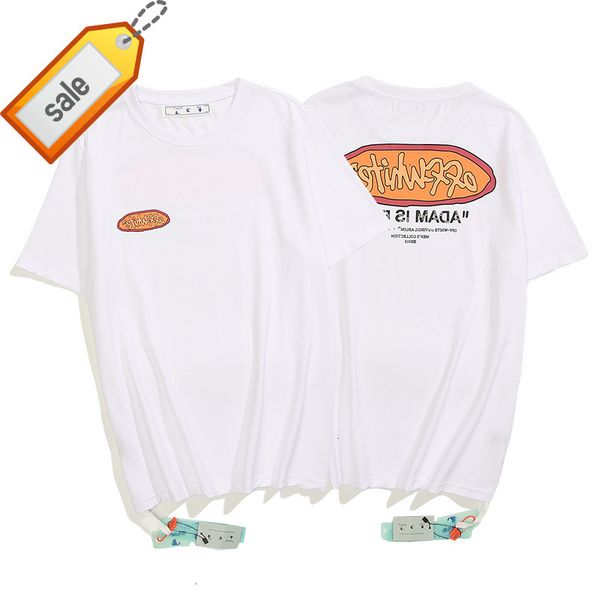 brand white off style chao letter printing loose short sleeve t-shirt for young couple, White;black
brand white off style chao letter printing loose short sleeve t-shirt for young couple, White;black