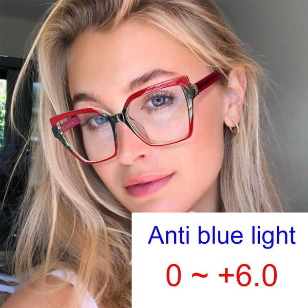 sunglasses diopter 0 to +6.0 anti blue light reading glasses women square two color frame presbyopic eyeglasses optics prescription eyewear, White;black
sunglasses diopter 0 to +6.0 anti blue light reading glasses women square two color frame presbyopic eyeglasses optics prescription eyewear, White;black