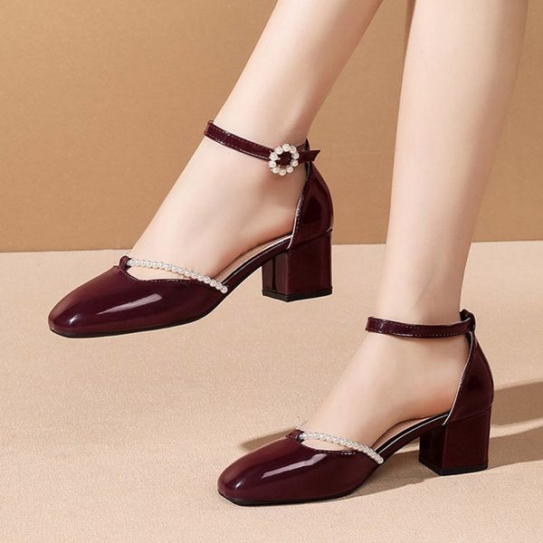 2021 Spring Summer Women Patent Leather Dress Shoes Pearls Square Toe High Heels Ankle Strap Sandals String Bead Pumps 8998N, Blue
2021 Spring Summer Women Patent Leather Dress Shoes Pearls Square Toe High Heels Ankle Strap Sandals String Bead Pumps 8998N, Blue