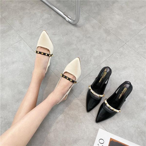 sandals 2021 spring and summer fashion pointed rivet high heels women's thick heel buckle net red mid-heel shoes, Black
sandals 2021 spring and summer fashion pointed rivet high heels women's thick heel buckle net red mid-heel shoes, Black