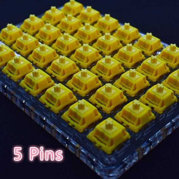 keyboards 35pcs gateron cap switch 5 pins yellow gold milky for mechanical gaming keyboard linear switches bottom
keyboards 35pcs gateron cap switch 5 pins yellow gold milky for mechanical gaming keyboard linear switches bottom