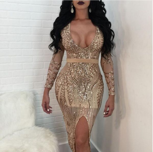 casual dresses nude green black sequin dress autumn women perspective mesh v-neck long sleeve evening party nightclub wny-06, Black;gray
casual dresses nude green black sequin dress autumn women perspective mesh v-neck long sleeve evening party nightclub wny-06, Black;gray