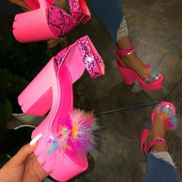 dress shoes women high heels summer sandals breathable thickened platform plush decoration party ankle strap casual daily wear resistant, Black
dress shoes women high heels summer sandals breathable thickened platform plush decoration party ankle strap casual daily wear resistant, Black