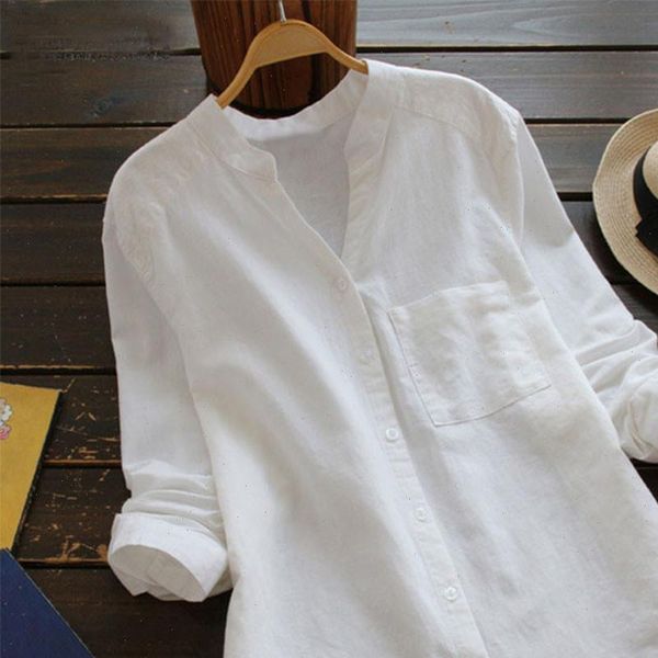 new cotton and linen blouse women casual long sleeve shirt blouse button down ladies blusas mujer de moda 2021, White
new cotton and linen blouse women casual long sleeve shirt blouse button down ladies blusas mujer de moda 2021, White