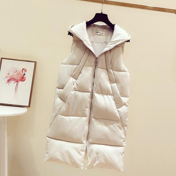 women's vests korean style solid sleeveless winter keep warm vest coat zipper women breasted loose thick fashion, Black;white
women's vests korean style solid sleeveless winter keep warm vest coat zipper women breasted loose thick fashion, Black;white