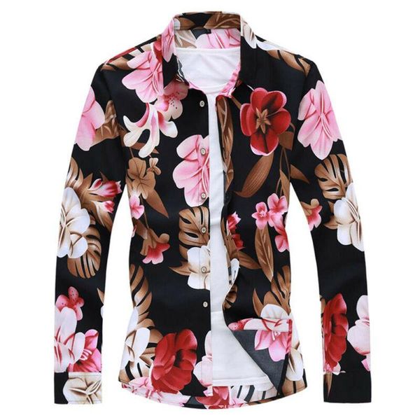 men's casual shirts clothes for men floral print long sleeve leisure summer 2021 fashion male single breasted traveling holiday wear t, White;black
men's casual shirts clothes for men floral print long sleeve leisure summer 2021 fashion male single breasted traveling holiday wear t, White;black