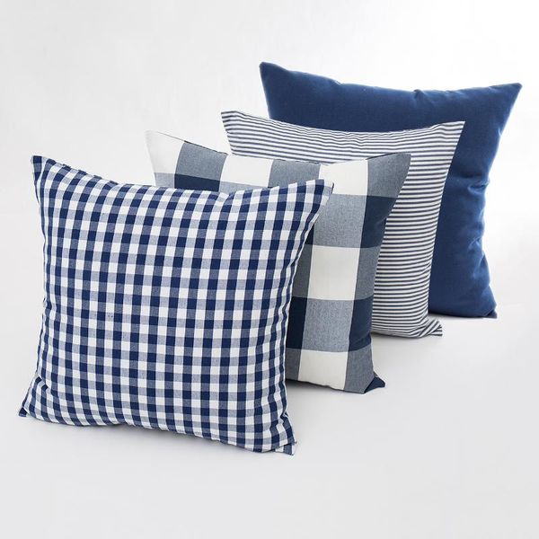 cushion/decorative pillow plaid print sofa throw cover 45x45/30x50cm navy cushion strip decorative case for home el decoration
cushion/decorative pillow plaid print sofa throw cover 45x45/30x50cm navy cushion strip decorative case for home el decoration