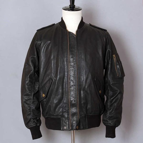 men's leather & faux avirex fashion flight jacket sheepskin genuine men motorcycle biker coat black bomber baseball uniform
men's leather & faux avirex fashion flight jacket sheepskin genuine men motorcycle biker coat black bomber baseball uniform
