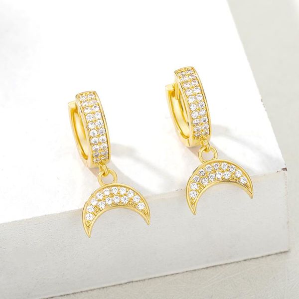 stud 2021 fashion cute earrings for women zircon crescent moon earring pendants drop gold silver color korean jewelley gift, Golden;silver
stud 2021 fashion cute earrings for women zircon crescent moon earring pendants drop gold silver color korean jewelley gift, Golden;silver