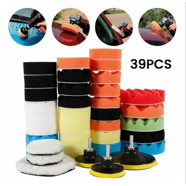 car sponge 39 pcs polishing pads foam pad buffer kit removes scratches machine wax cleaning tools
car sponge 39 pcs polishing pads foam pad buffer kit removes scratches machine wax cleaning tools