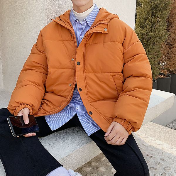 2021 new winter jacket men's warm fashion solid color casual thick hooded men parka streetwear wild loose short coat mens clothes vg4a, Black
2021 new winter jacket men's warm fashion solid color casual thick hooded men parka streetwear wild loose short coat mens clothes vg4a, Black