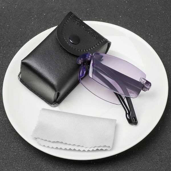 fashion sunglasses frames portable folding reading glasses diamond-cut anti-uv blue rays presbyopia eyeglasses with case vision care, Black
fashion sunglasses frames portable folding reading glasses diamond-cut anti-uv blue rays presbyopia eyeglasses with case vision care, Black