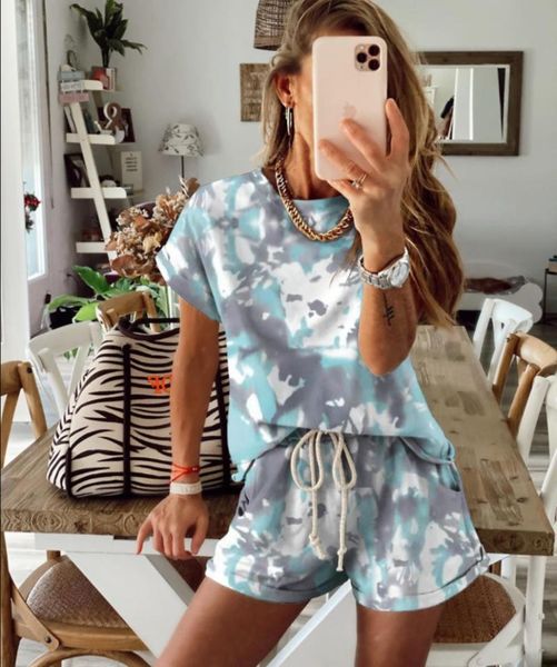 women's tracksuits women suits casual tie dye print o-neck short sleeve t shirts drawstring shorts sets female two piece set outfits, Gray
women's tracksuits women suits casual tie dye print o-neck short sleeve t shirts drawstring shorts sets female two piece set outfits, Gray