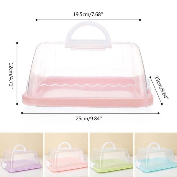 gift wrap portable plastic square cake box cupcake dessert container case handheld carrier wedding birthday kitchen supplies
gift wrap portable plastic square cake box cupcake dessert container case handheld carrier wedding birthday kitchen supplies