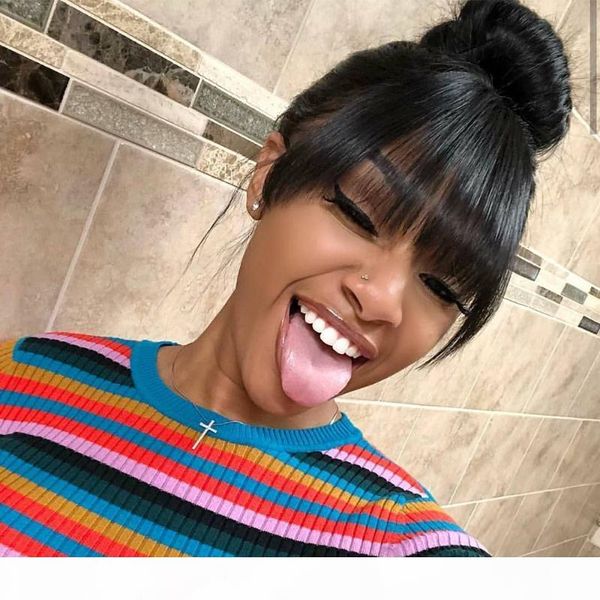 bang wig human lace hair 360 lace frontal wig with baby hair pre plucked human wigs with bangs 150 density remy, Black;brown
bang wig human lace hair 360 lace frontal wig with baby hair pre plucked human wigs with bangs 150 density remy, Black;brown