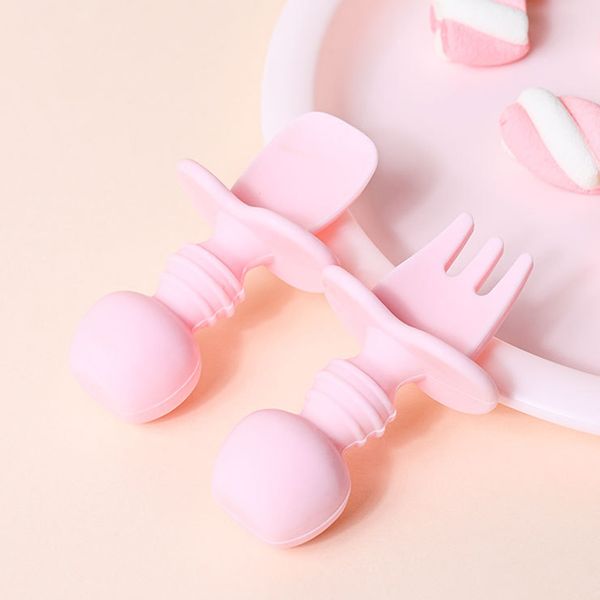 2Pcs/Set Baby Spoon Fork Set Food Grade Silicone Short Handle Baby Training Spoon Fork Set Cute Cartoon Baby Feeding Tableware
2Pcs/Set Baby Spoon Fork Set Food Grade Silicone Short Handle Baby Training Spoon Fork Set Cute Cartoon Baby Feeding Tableware