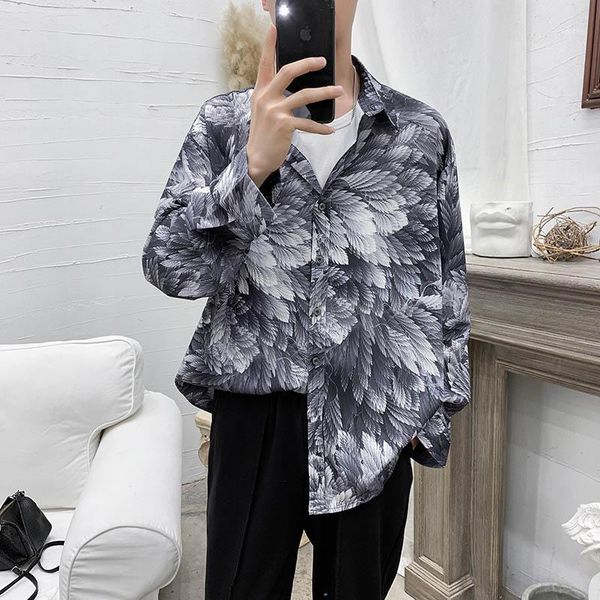 men fashion casual printed shirts long sleeve blouse men shirt camisa masculina1, White;black
men fashion casual printed shirts long sleeve blouse men shirt camisa masculina1, White;black
