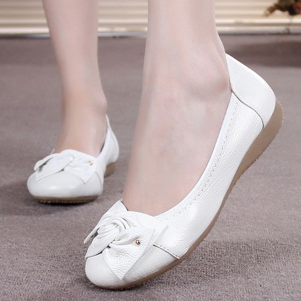 more spring size autumn genuine leather woman apartments work classi fashion women's bowknot casual ballet ladies shoes wx15, Black
more spring size autumn genuine leather woman apartments work classi fashion women's bowknot casual ballet ladies shoes wx15, Black
