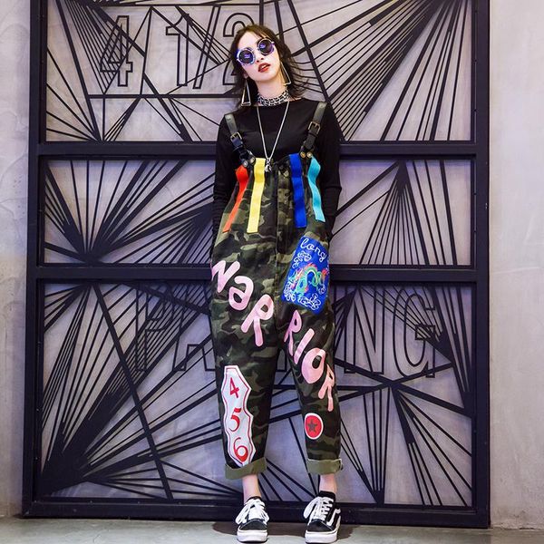 women's jumpsuits & rompers arrival camouflage plus size jumpsuit long trousers women baggy one-piece female overalls denim bib, Black;white
women's jumpsuits & rompers arrival camouflage plus size jumpsuit long trousers women baggy one-piece female overalls denim bib, Black;white