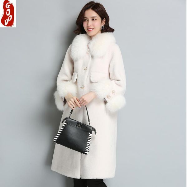 women's fur & faux women winter coats sheep shearing coat female natural wool jacket parka real collar autumn spring clothes lpl1366, Black
women's fur & faux women winter coats sheep shearing coat female natural wool jacket parka real collar autumn spring clothes lpl1366, Black